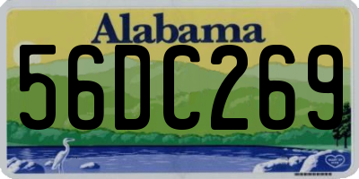 AL license plate 56DC269