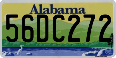 AL license plate 56DC272