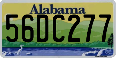 AL license plate 56DC277