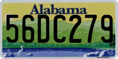 AL license plate 56DC279