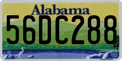 AL license plate 56DC288