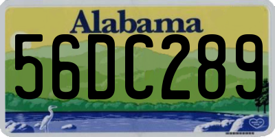 AL license plate 56DC289