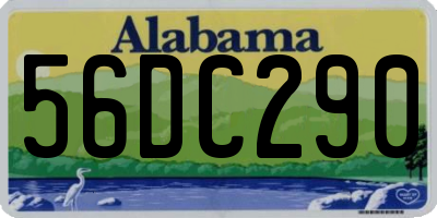AL license plate 56DC290