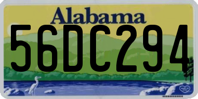 AL license plate 56DC294