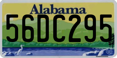 AL license plate 56DC295