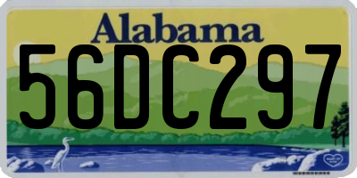 AL license plate 56DC297