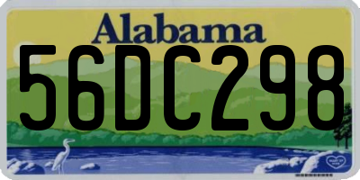 AL license plate 56DC298