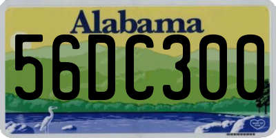 AL license plate 56DC300