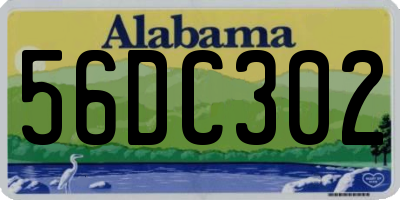 AL license plate 56DC302