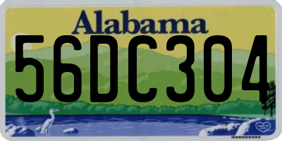 AL license plate 56DC304