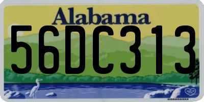 AL license plate 56DC313