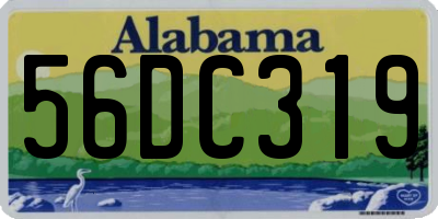 AL license plate 56DC319