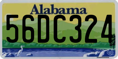 AL license plate 56DC324