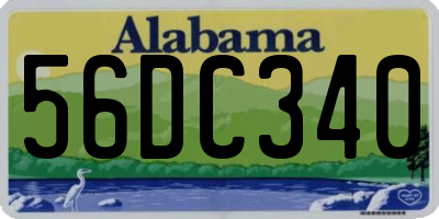 AL license plate 56DC340