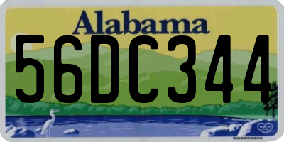 AL license plate 56DC344