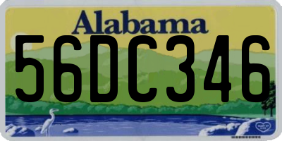 AL license plate 56DC346