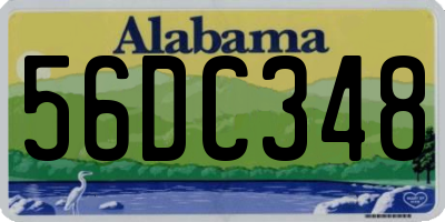 AL license plate 56DC348