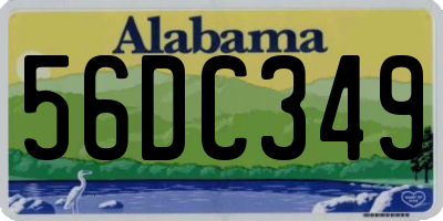 AL license plate 56DC349