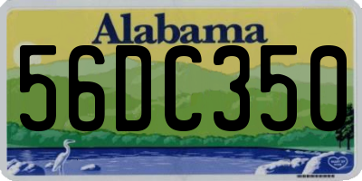 AL license plate 56DC350