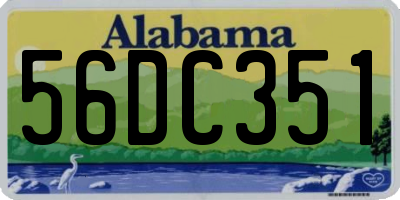AL license plate 56DC351