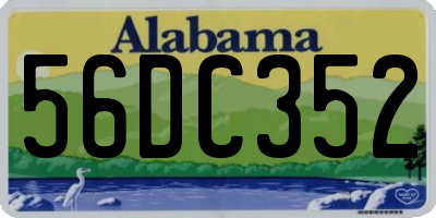 AL license plate 56DC352