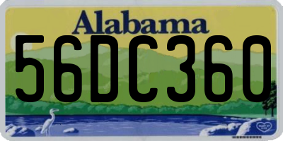 AL license plate 56DC360