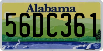 AL license plate 56DC361