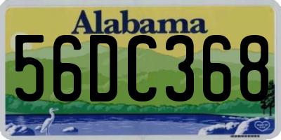 AL license plate 56DC368