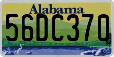 AL license plate 56DC370