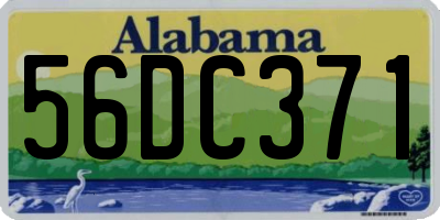 AL license plate 56DC371