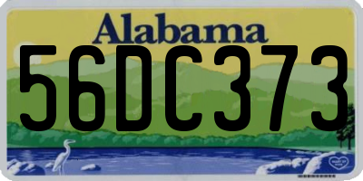 AL license plate 56DC373