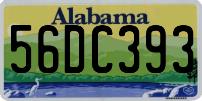 AL license plate 56DC393