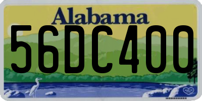 AL license plate 56DC400