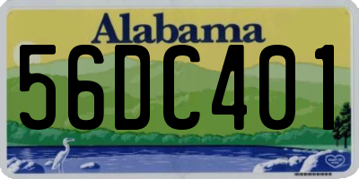 AL license plate 56DC401