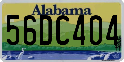 AL license plate 56DC404