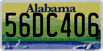 AL license plate 56DC406
