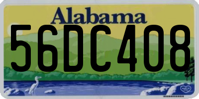 AL license plate 56DC408