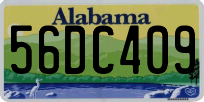 AL license plate 56DC409