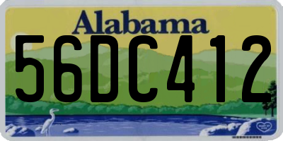 AL license plate 56DC412