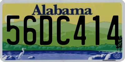 AL license plate 56DC414