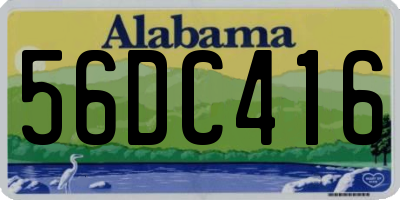 AL license plate 56DC416