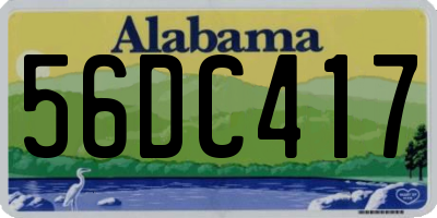 AL license plate 56DC417