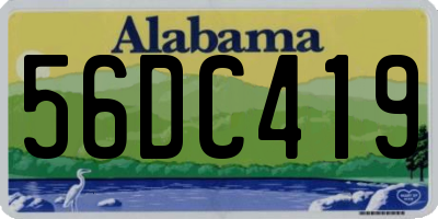 AL license plate 56DC419