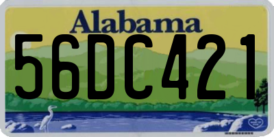 AL license plate 56DC421