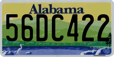 AL license plate 56DC422