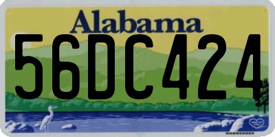 AL license plate 56DC424