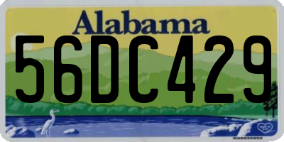 AL license plate 56DC429