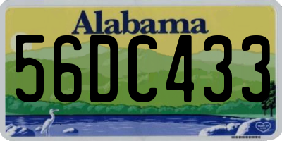 AL license plate 56DC433
