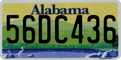 AL license plate 56DC436
