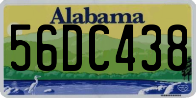 AL license plate 56DC438